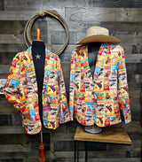 Baha Ranch Women's Vintage Rodeo Poster Blazer