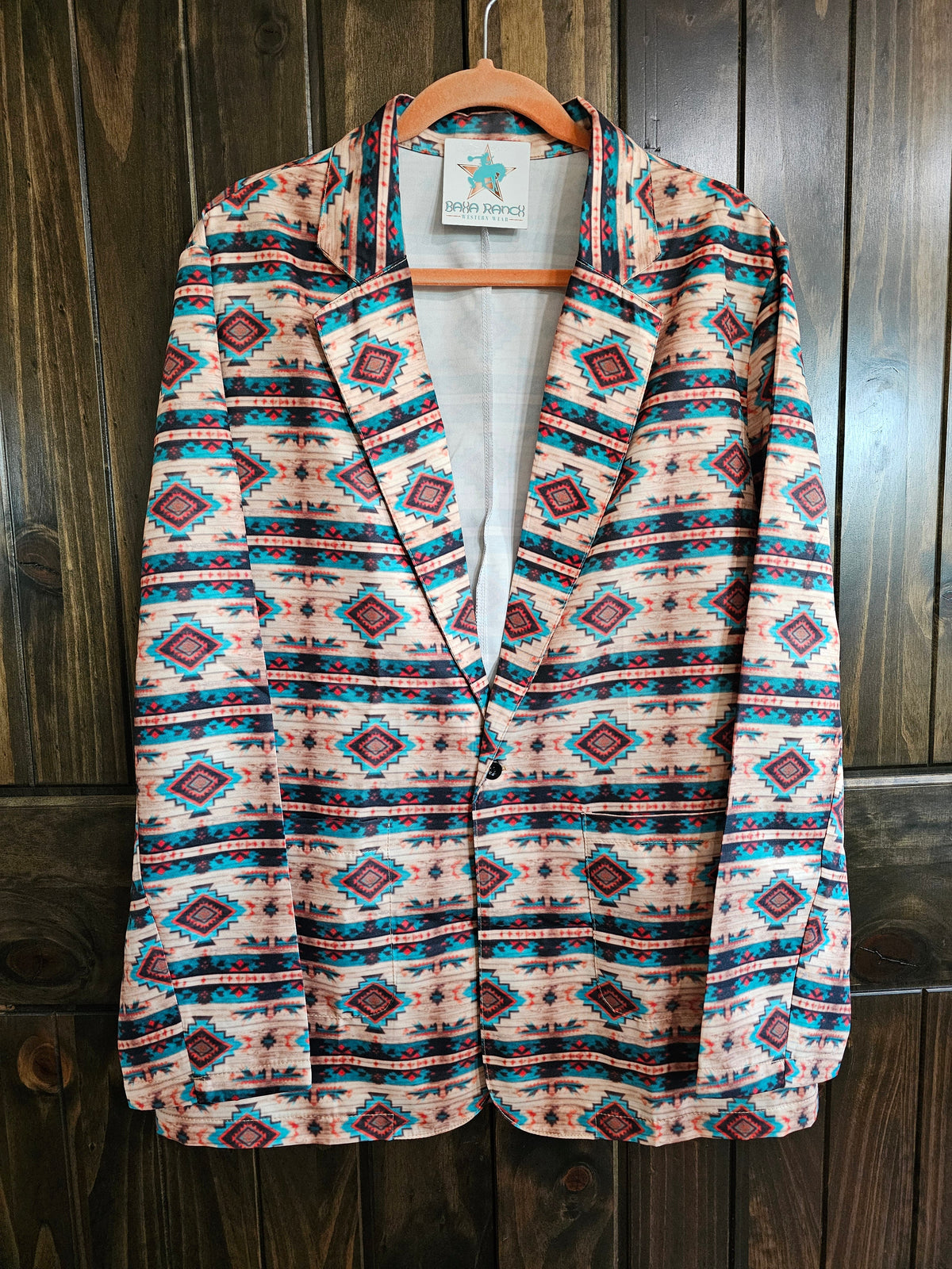 Baha Ranch Arizona Aztec Women's Blazer - Baha Ranch Western Wear - Flyclothing LLC