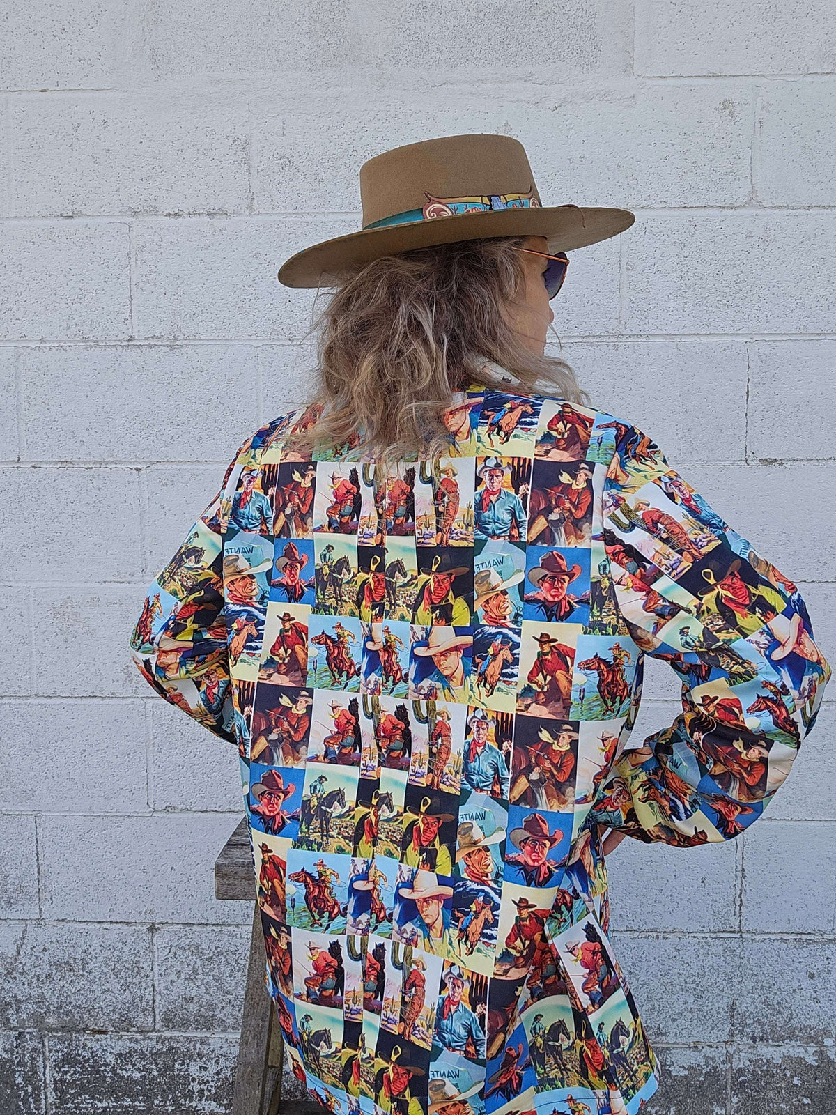 Baha Ranch Cowboy Collage Women's Western Blazer