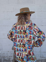 Baha Ranch Cowboy Collage Women's Western Blazer