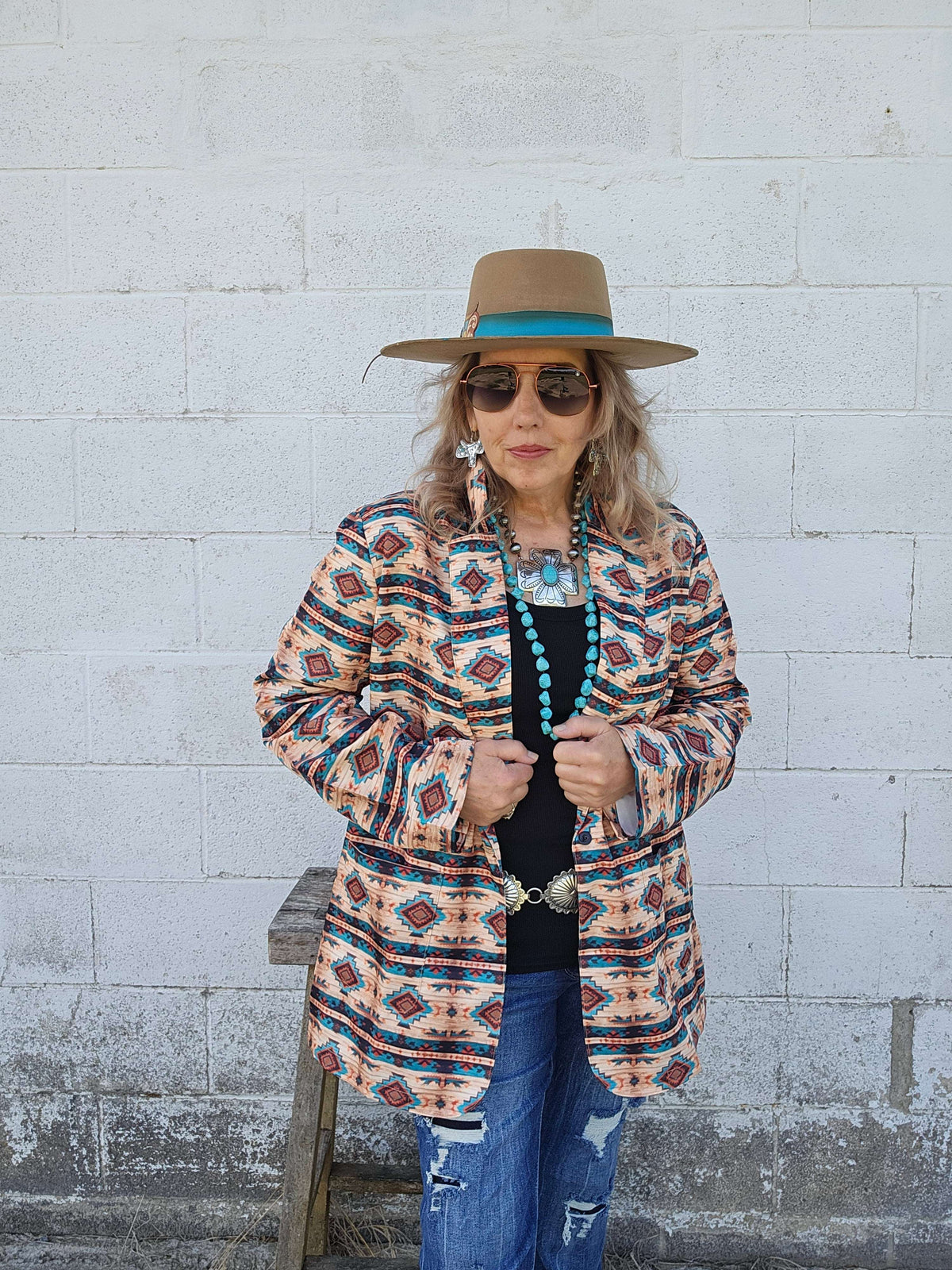 Baha Ranch Arizona Aztec Women's Blazer