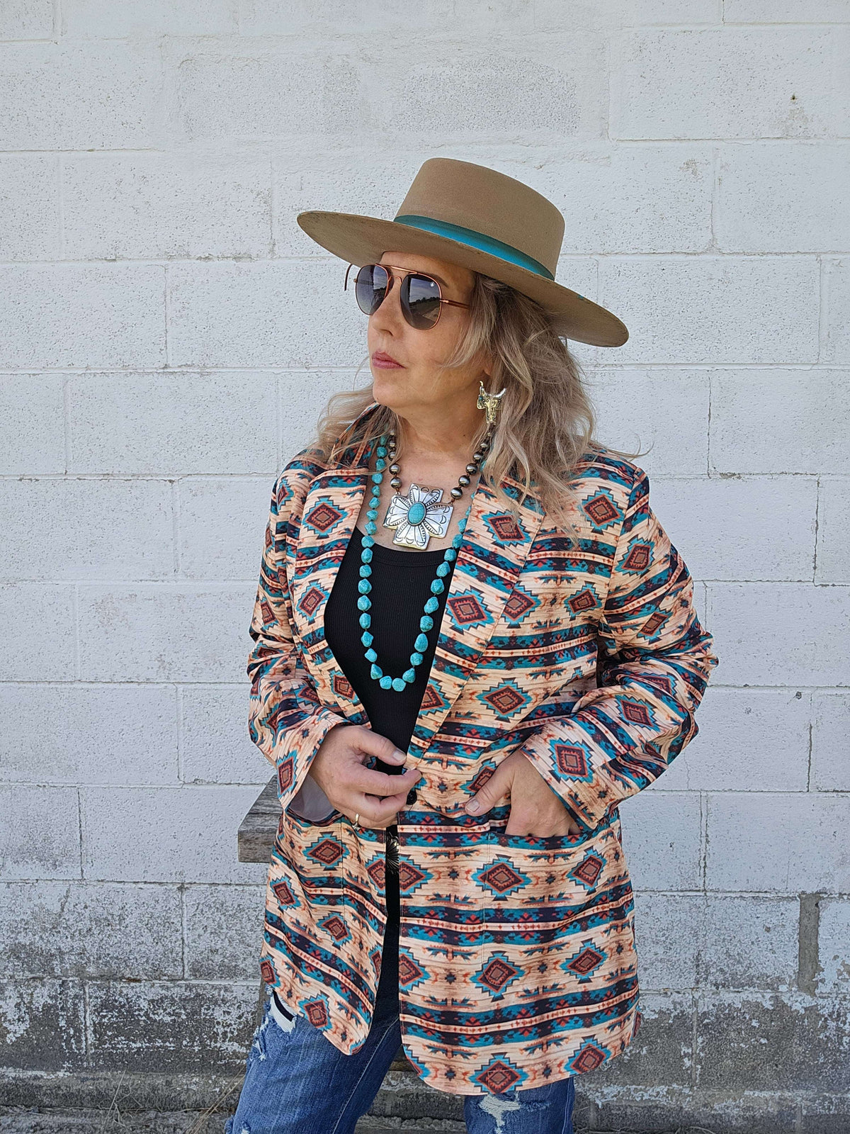 Baha Ranch Arizona Aztec Women's Blazer