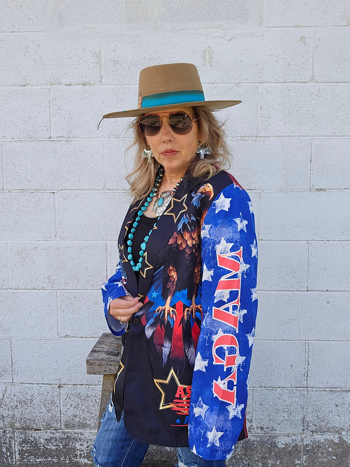Baha Ranch Ultra Maga Trump Womens Blazer - Baha Ranch Western Wear - Flyclothing LLC
