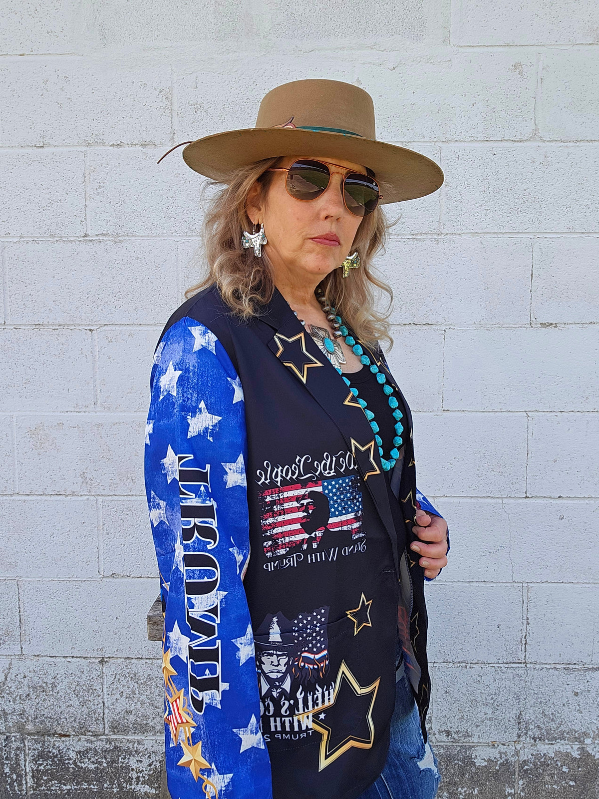 Baha Ranch Ultra Maga Trump Womens Blazer - Baha Ranch Western Wear - Flyclothing LLC