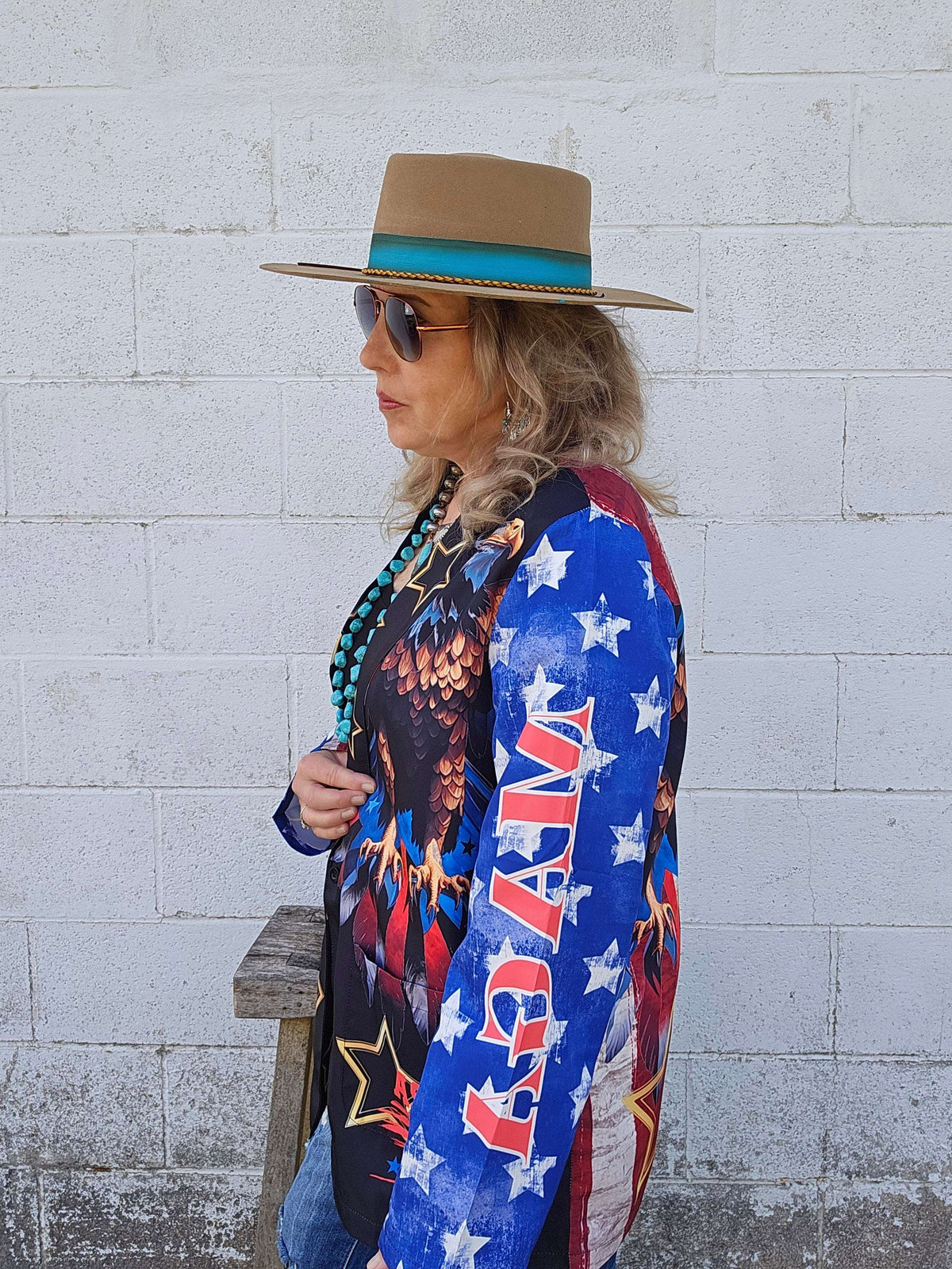 Baha Ranch Ultra Maga Trump Womens Blazer