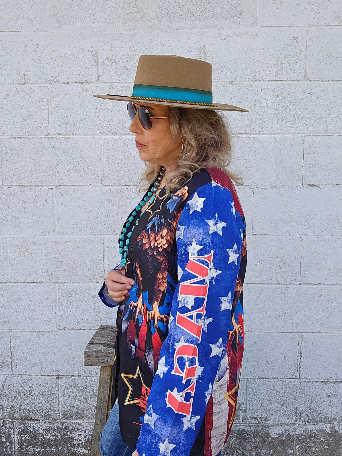 Baha Ranch Ultra Maga Trump Womens Blazer - Baha Ranch Western Wear - Flyclothing LLC