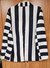 Baha Ranch BeetleJuice Prison Stripe Blazer Women's