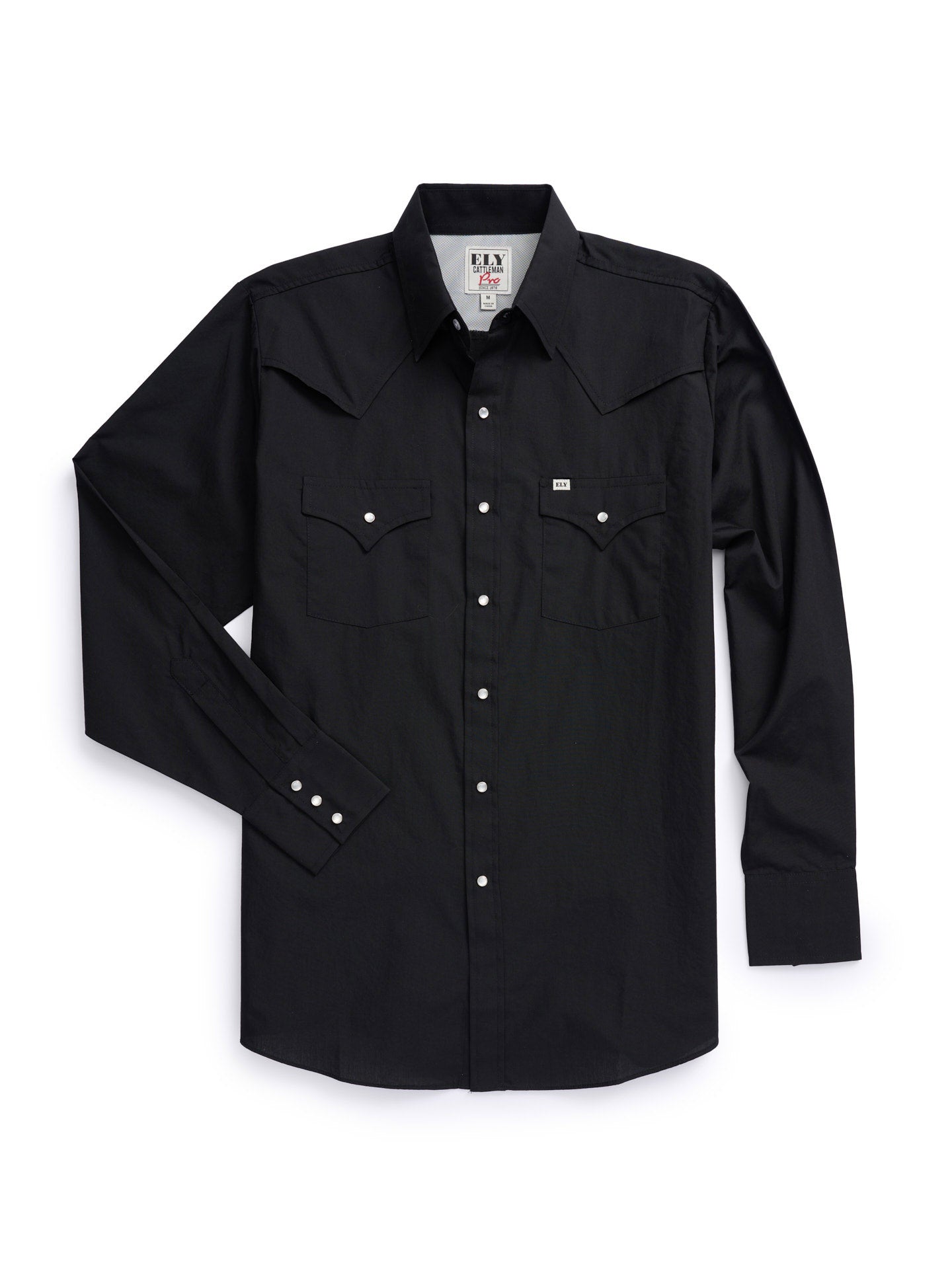 Men's Ely Cattleman Pro Long Sleeve Solid Vented Western Shirt