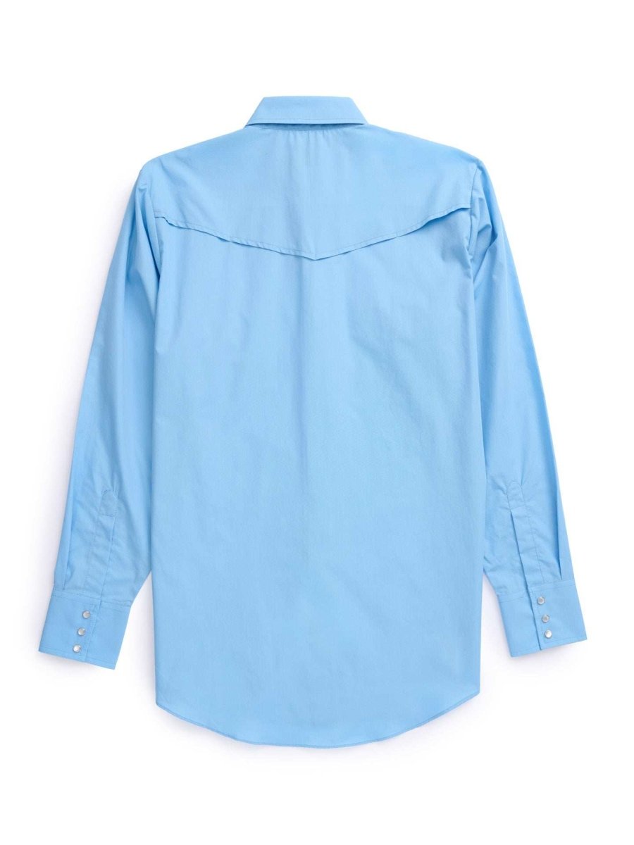 Men's Ely Cattleman Pro Long Sleeve Solid Vented Western Shirt - Ely Cattleman - Flyclothing LLC