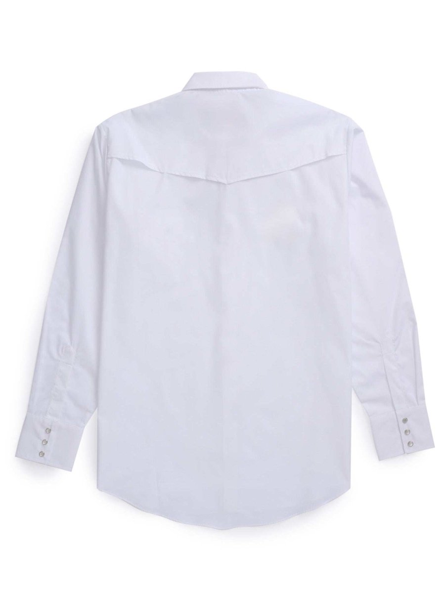 Men's Ely Cattleman Pro Long Sleeve Solid Vented Western Shirt - Ely Cattleman - Flyclothing LLC