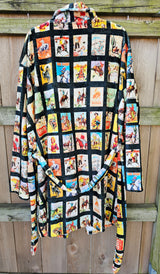 Baha Ranch Vintage Cowboy Collage Western Robe - Baha Ranch Western Wear - Flyclothing LLC
