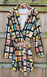 Baha Ranch Vintage Cowboy Collage Western Robe - Baha Ranch Western Wear - Flyclothing LLC