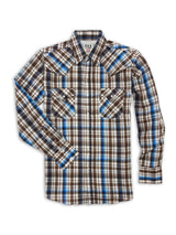 Men's Ely Cattleman Pro Long Sleeve Plaid Vented Western Shirt