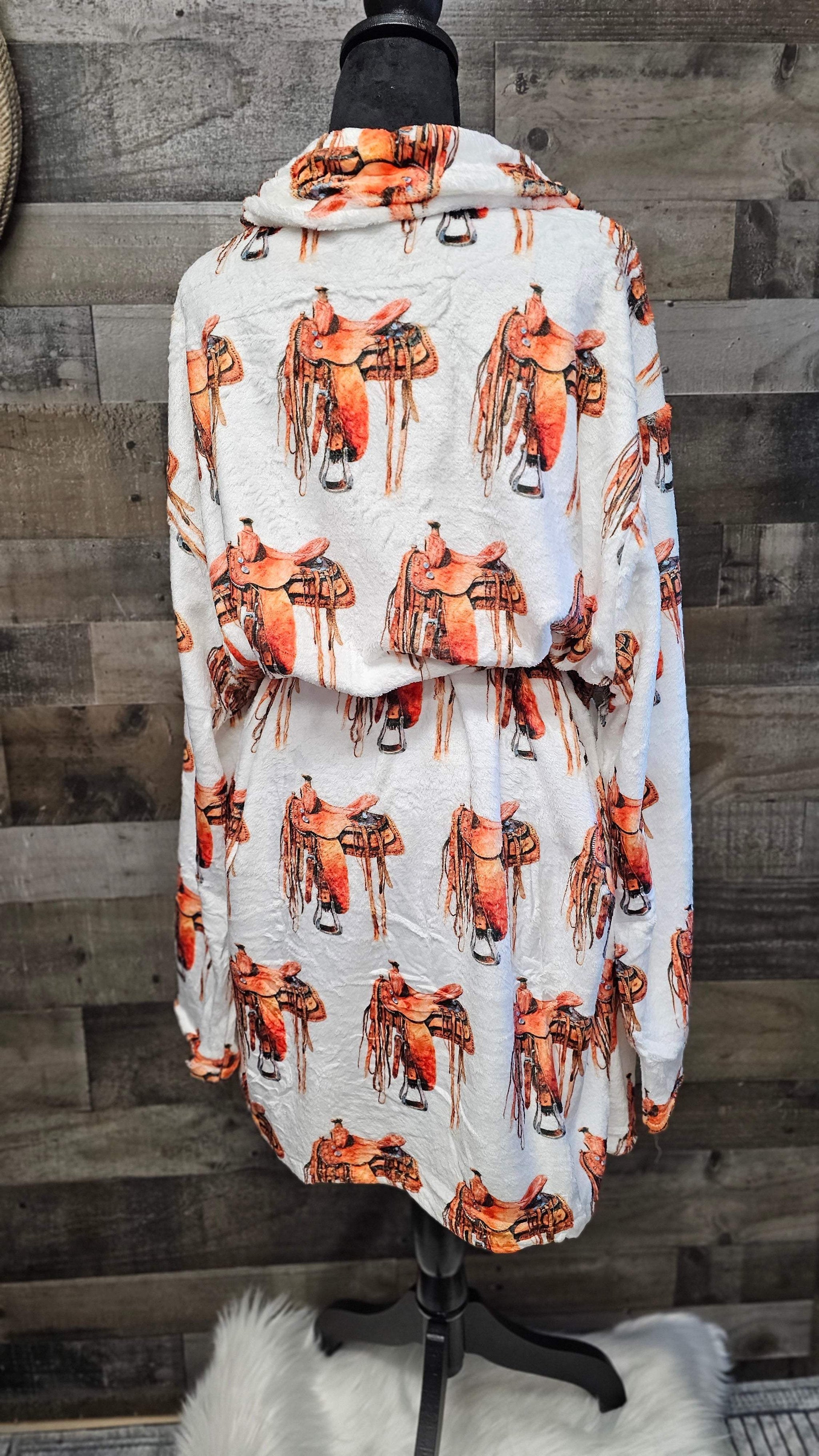 Baha Ranch Saddle UP Western Robe - Baha Ranch Western Wear - Flyclothing LLC