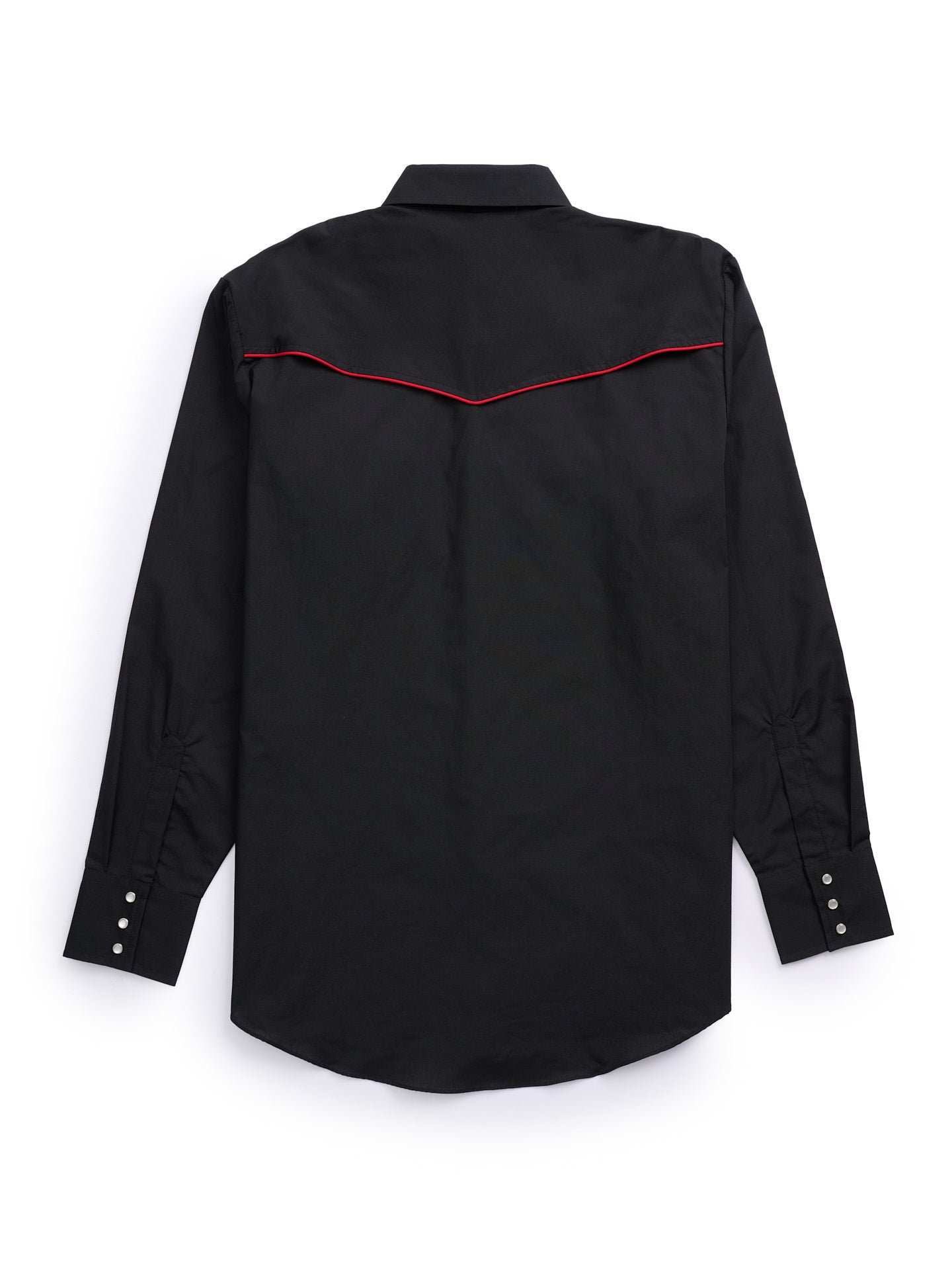 Men's Ely Cattleman Pro Long Sleeve Solid w/ Piping Vented Western Shirt