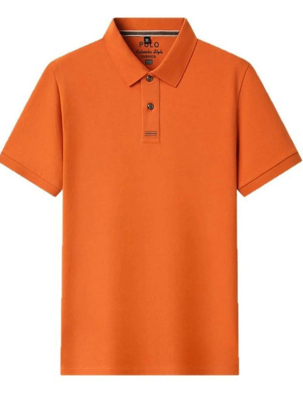 Men's Plus Size Button Detail Short Sleeve Polo - Trendsi - Flyclothing LLC
