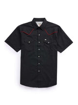 Men's Ely Cattleman Pro Short Sleeve Solid w/ Piping Vented Western Shirt - Ely Cattleman - Flyclothing LLC