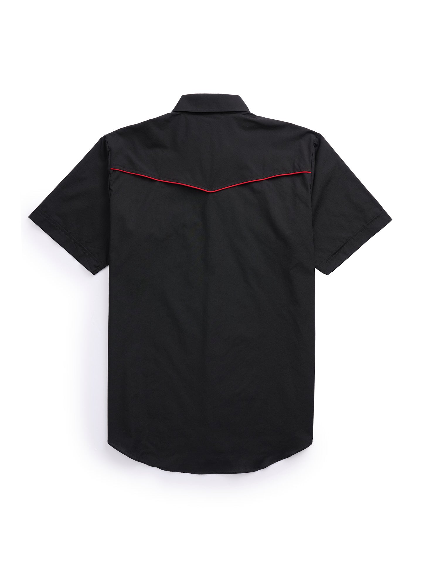 Men's Ely Cattleman Pro Short Sleeve Solid w/ Piping Vented Western Shirt