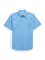 Men's Ely Cattleman Pro Short Sleeve Solid w/ Piping Vented Western Shirt - Ely Cattleman - Flyclothing LLC