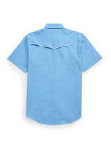 Men's Ely Cattleman Pro Short Sleeve Solid w/ Piping Vented Western Shirt - Ely Cattleman - Flyclothing LLC