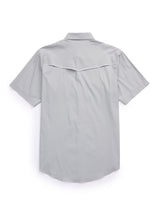 Men's Ely Cattleman Pro Short Sleeve Stretch Solid w/ Piping Vented Western Shirt
