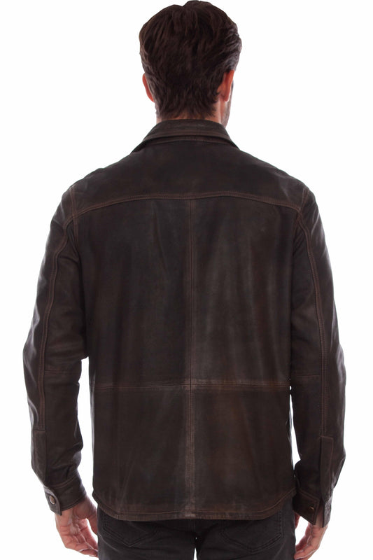 Scully Leather Leatherwear Mens Button Up - Scully Leather