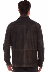 Scully Leather Leatherwear Mens Button Up - Scully Leather