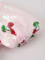 Sweet Cherry Sequins Cute Dress