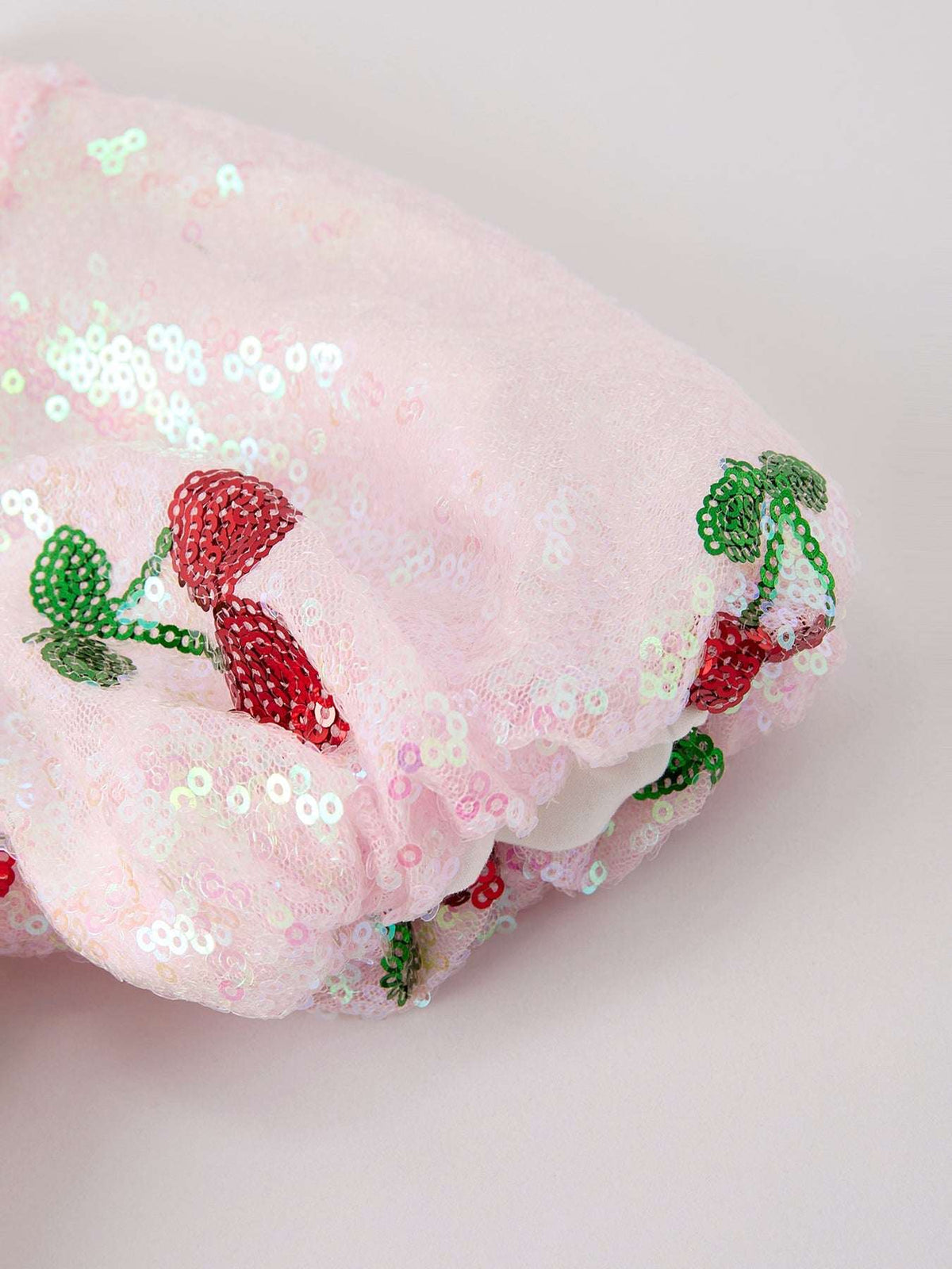 Sweet Cherry Sequins Cute Dress