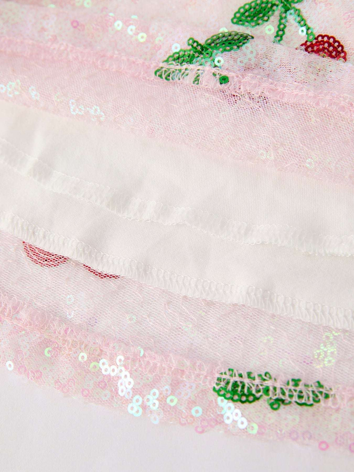 Sweet Cherry Sequins Cute Dress