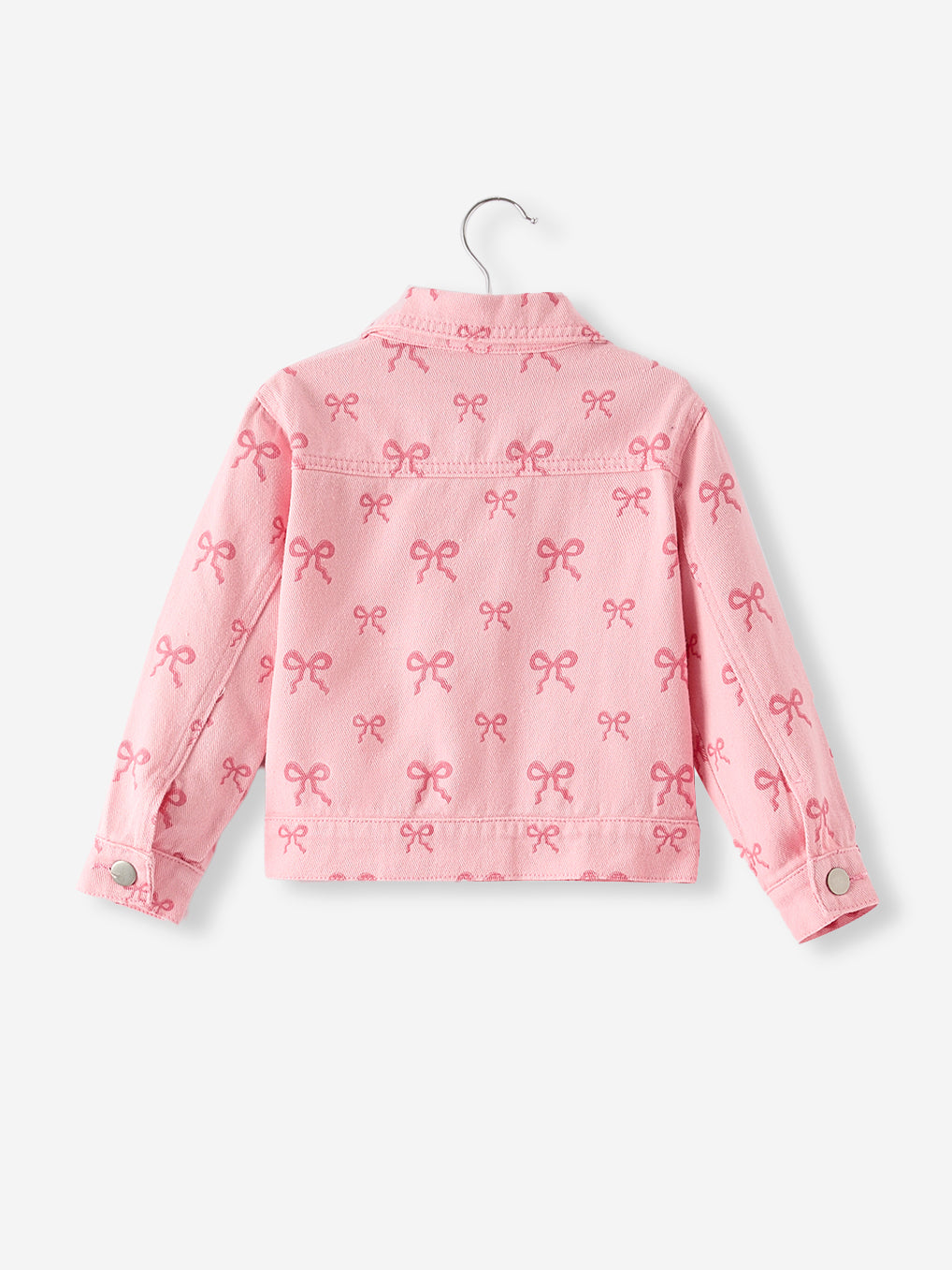 Pink Fall Girls Denim Jacket - Rylee Faith Designs - Flyclothing LLC