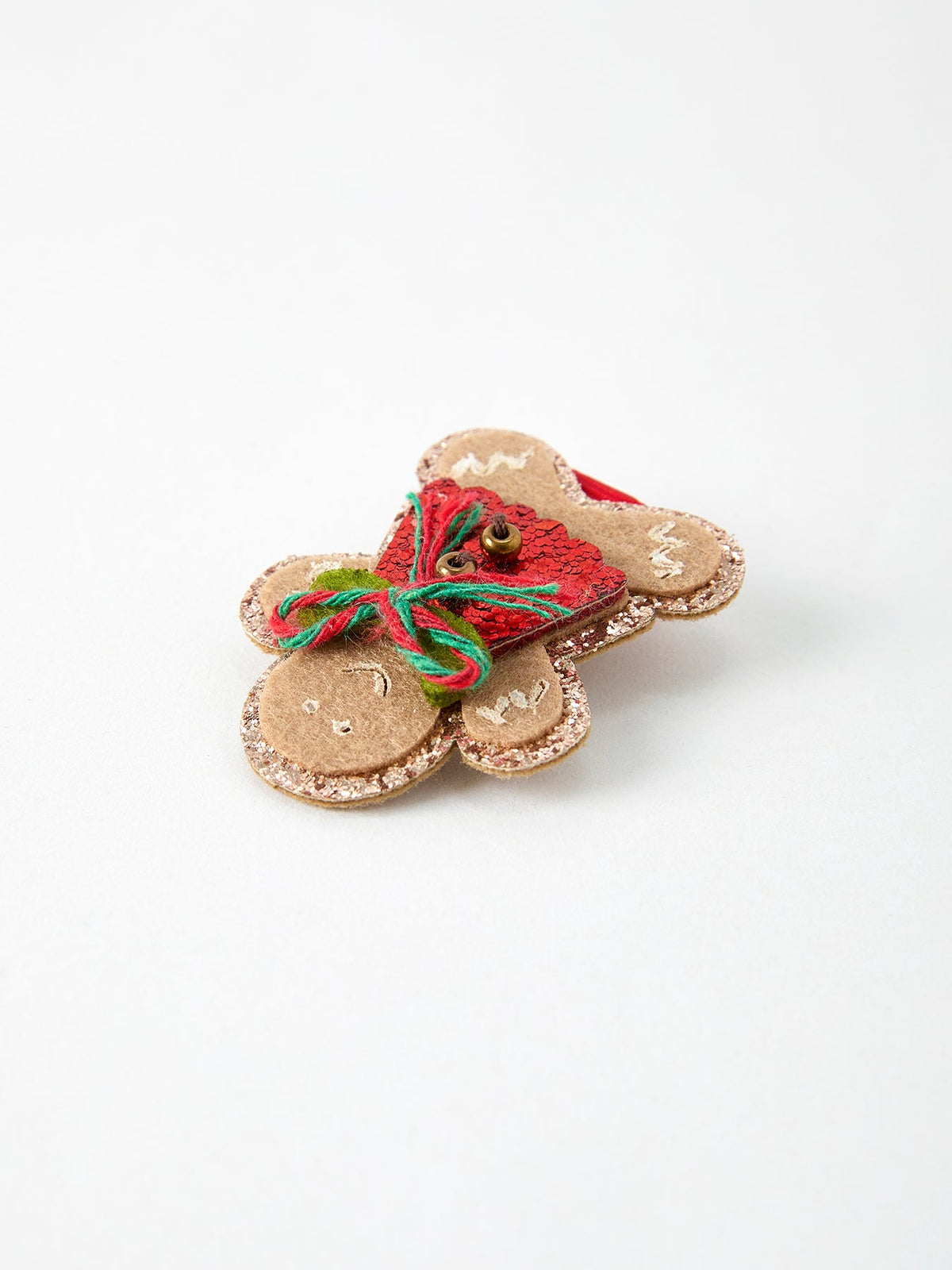 Christmas Gingerbread Girls Hair Clip - Rylee Faith Designs - Flyclothing LLC