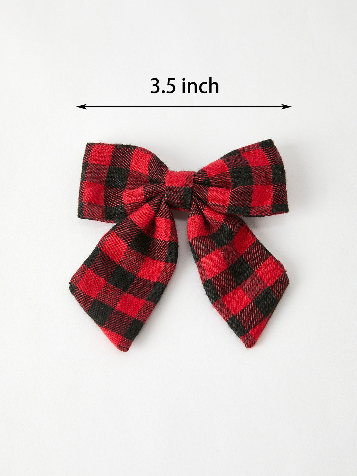 Winter Christmas Plaid Bow Hair Clip - Rylee Faith Designs - Flyclothing LLC