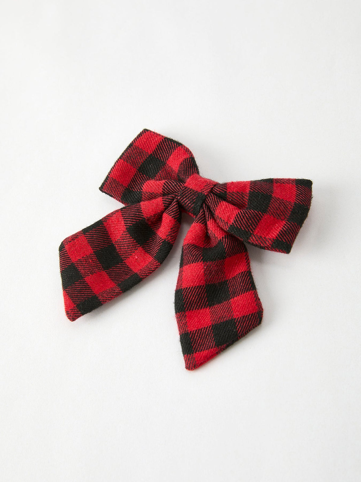 Winter Christmas Plaid Bow Hair Clip - Rylee Faith Designs - Flyclothing LLC