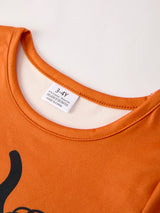 Fall Thanksgiving/Halloween Leopard Short sleeve O-neck T-shirt - Rylee Faith Designs - Flyclothing LLC