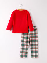 Christmas Plaid Smocking Embroidered Boys Set - Rylee Faith Designs - Flyclothing LLC