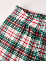 Christmas Plaid Smocking Embroidered Boys Set - Rylee Faith Designs - Flyclothing LLC