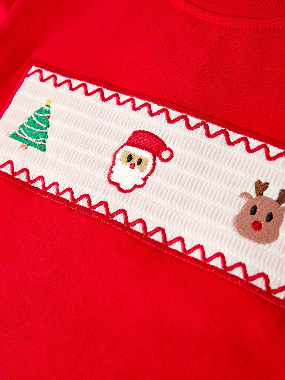 Christmas Plaid Smocking Embroidered Boys Set - Rylee Faith Designs - Flyclothing LLC