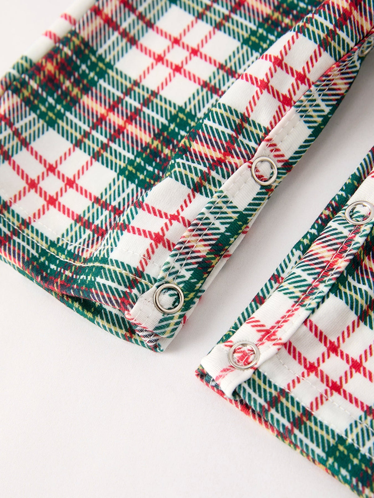 Christmas Jonjon Plaid Smocking Embroidered Boys Romper - Rylee Faith Designs - Flyclothing LLC