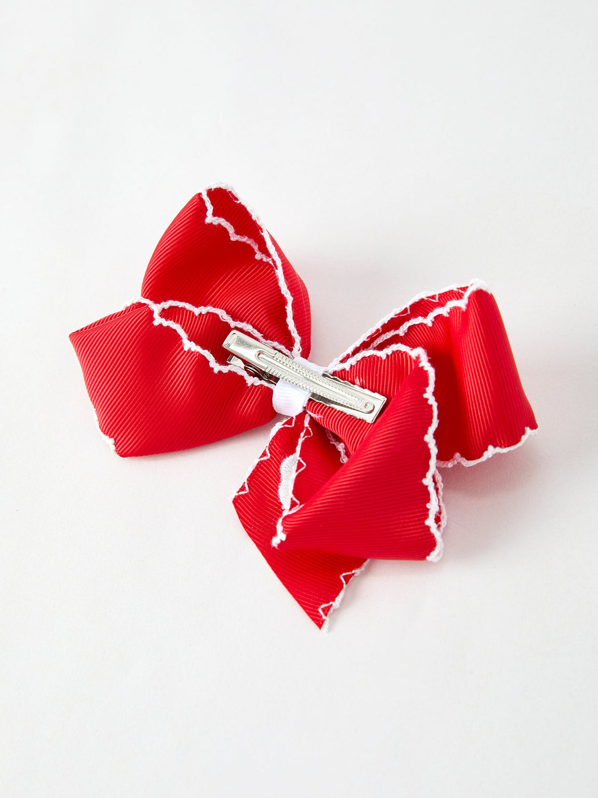 Winter Christmas Santa Hair Clip 4.3inch - Rylee Faith Designs - Flyclothing LLC