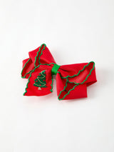 Winter Christmas tree Hair Clip - Rylee Faith Designs - Flyclothing LLC