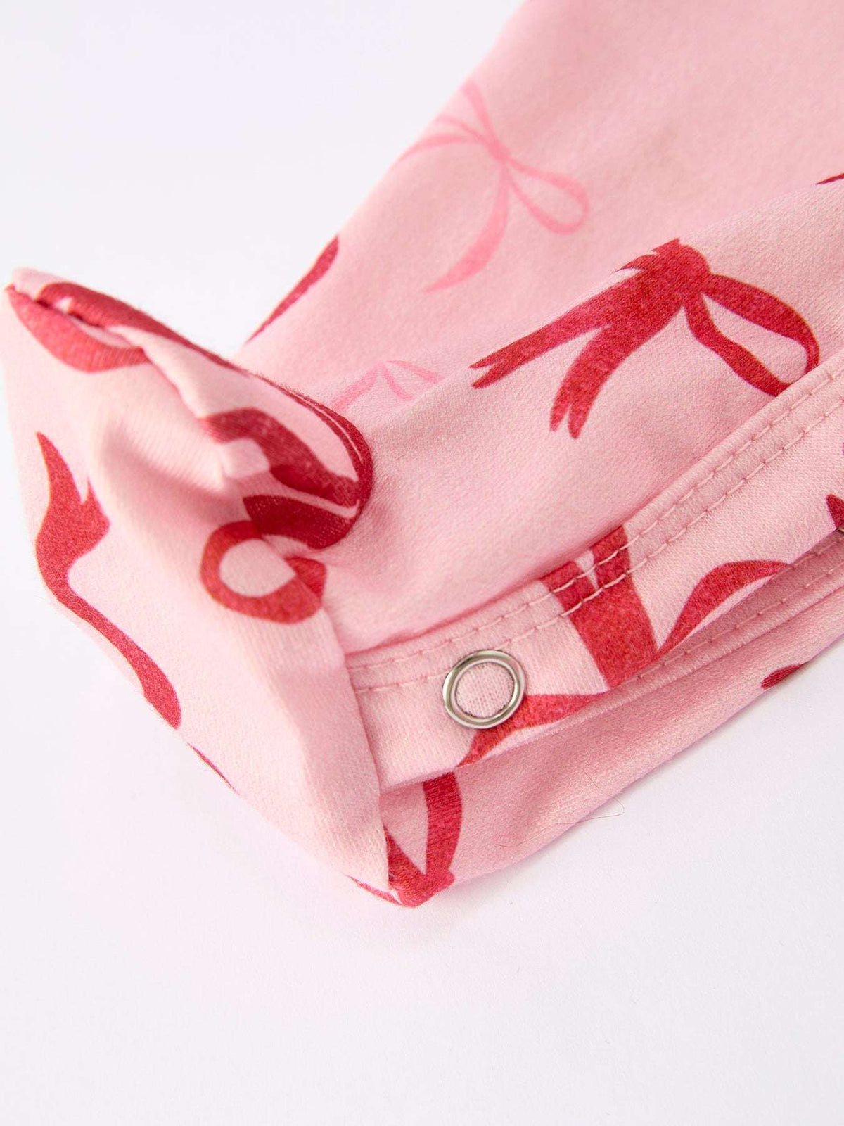 Bow Print Baby Girls Romper - Rylee Faith Designs - Flyclothing LLC