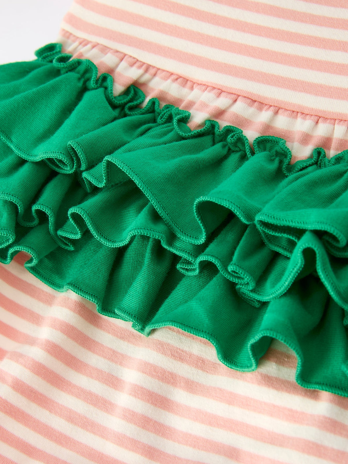 Christmas Tree Smocked Embroidery Stripe Baby Girls Romper - Rylee Faith Designs - Flyclothing LLC