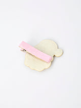 Christmas Pink Santa Girls 2-inch Hair Clip– Pink Girls' Hair Accessory - Rylee Faith Designs - Flyclothing LLC