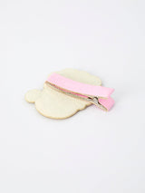Christmas Pink Santa Girls 2-inch Hair Clip– Pink Girls' Hair Accessory - Rylee Faith Designs - Flyclothing LLC