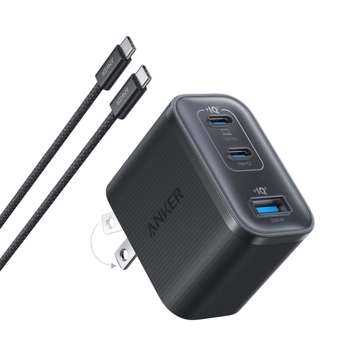 Anker Nano Charger (70W, 3 Ports) - Anker - Flyclothing LLC