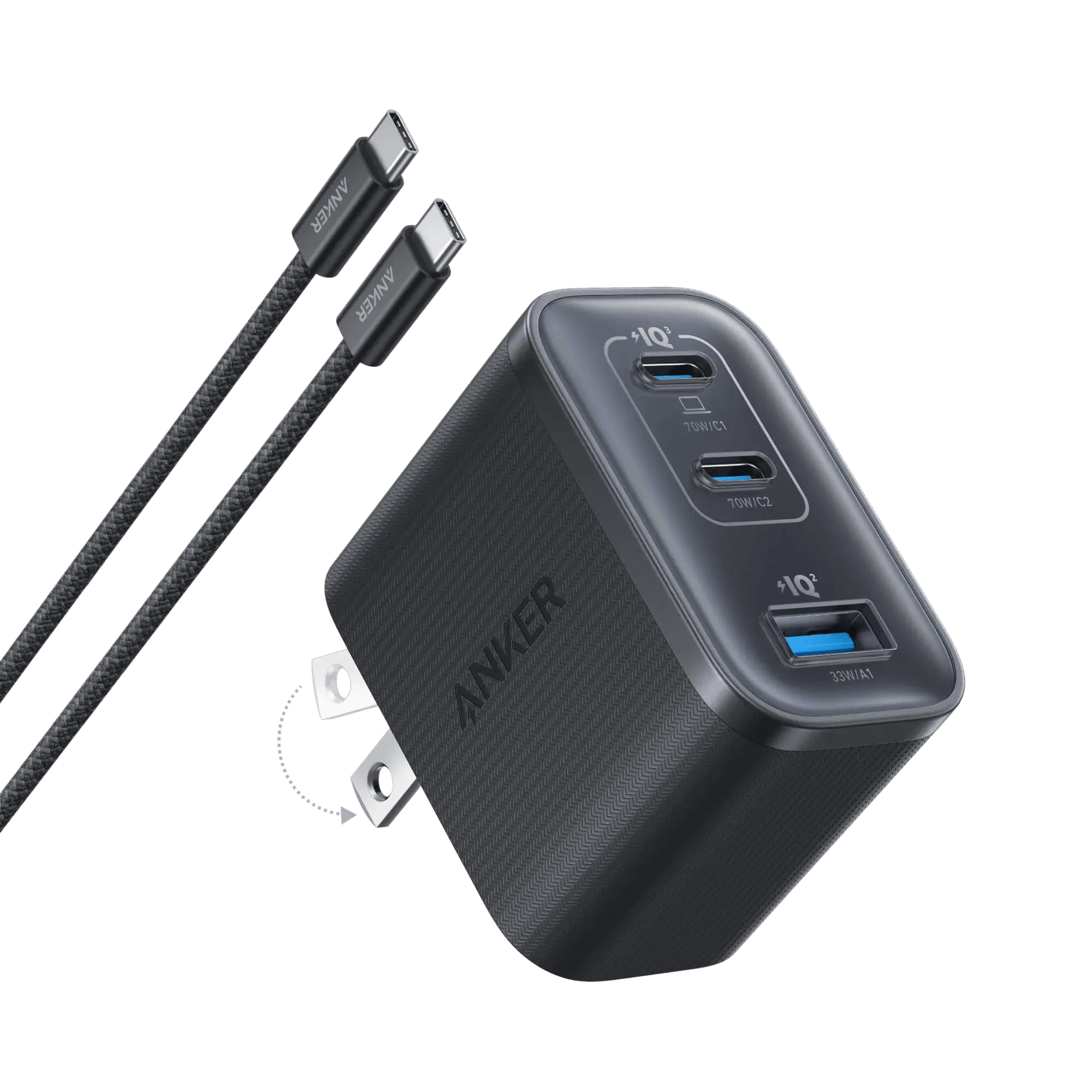 Anker Nano Charger (70W, 3 Ports) - Anker - Flyclothing LLC