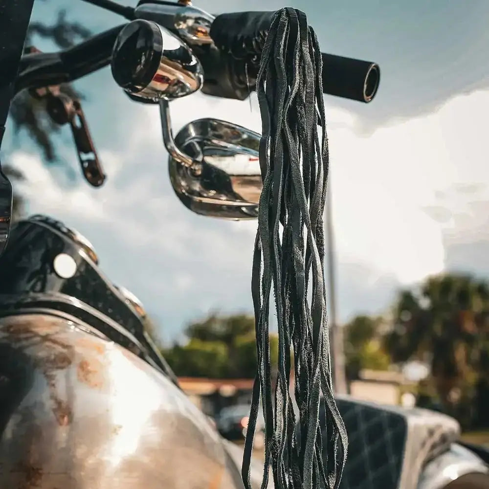 Black Leather Lever Covers - Unik Just for Bikers - Flyclothing LLC