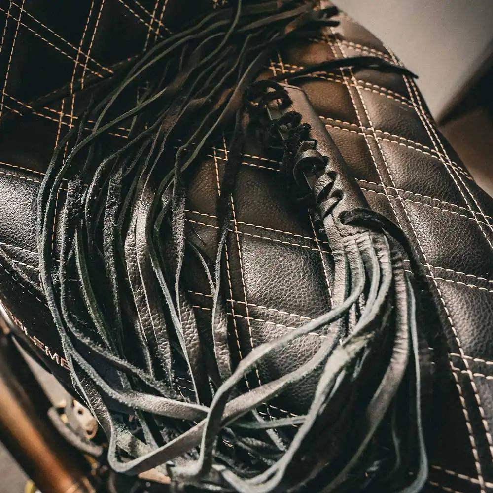Black Leather Lever Covers - Unik Just for Bikers - Flyclothing LLC