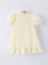 Embroidered Lace Girls' Short-sleeved Dress - Rylee Faith Designs - Flyclothing LLC
